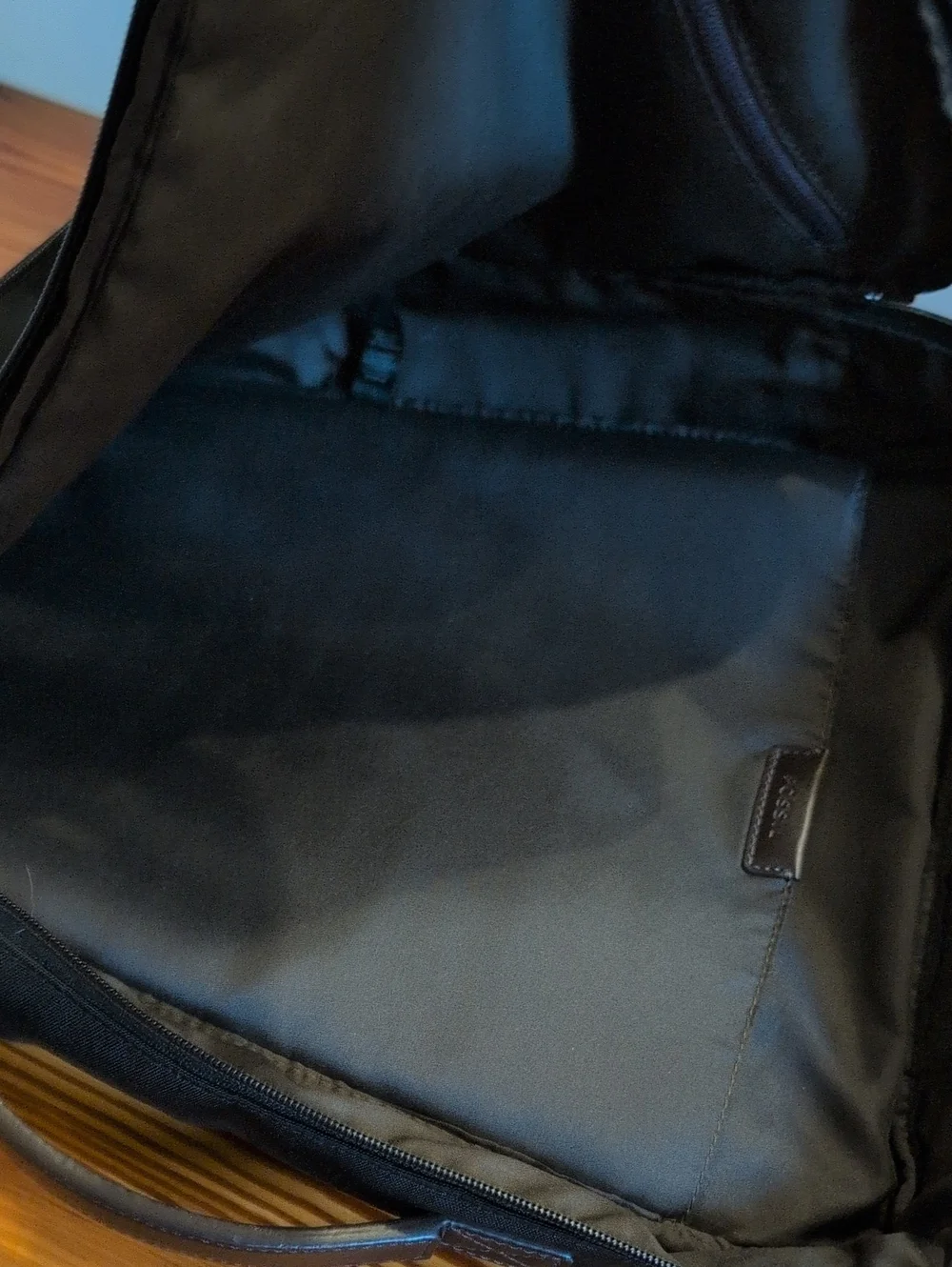 Fossil Buckner Commuter Convertible Backpack Black Nylon Bag